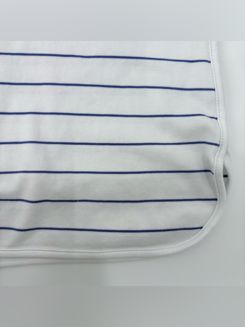 Lake White Blue Striped Short Sleeve Top & Cropped Pants PJ Set - Picture 5 of 14